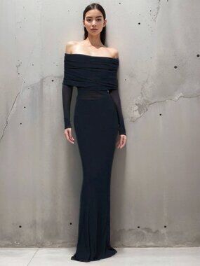 Commense Off The Shoulder Maxi Dress